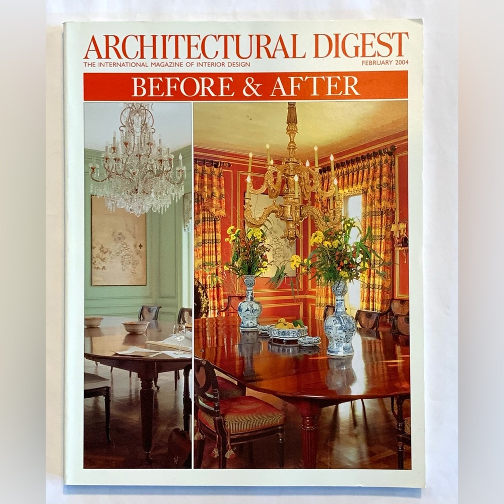 February 2004 Architectural Digest Magazine Before & After
